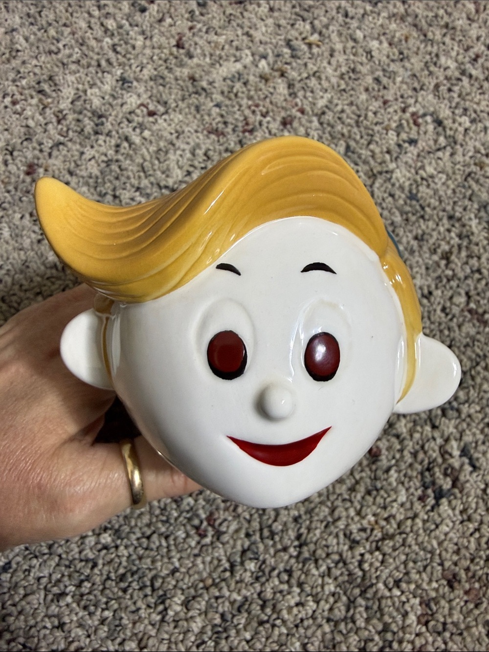 Vintage Enesco Rudolph Island Of Misfit Toys Hermey the Elf Figural Ceramic Mug